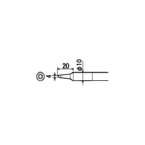 グット 替こて先 4C型 (1本=1PK) PX-40RT-4C