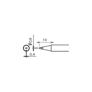 グット 替こて先 0.8D (1本=1PK) RX-80HRT-0.8D