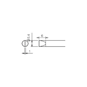 グット 替こて先 5.4D (1本=1PK) RX-80HRT-5.4D