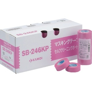 カモ井 シーリングテープセルフクリーニング用SB246KP幅15mm×長さ18mピンク SB246KPJAN-15