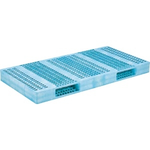 サンコー プラスチックパレット 825604 R2-1122F ブルー SK-R2-1122F-BL