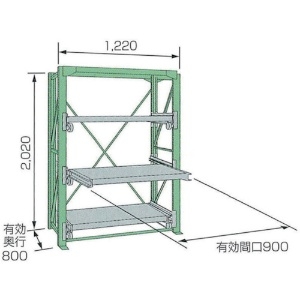 KDS スライドラックSSR10-2009-3HT SSR10-2009-3HT