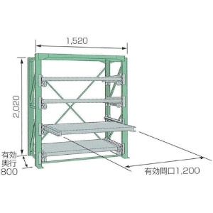 KDS スライドラックSSR10-2012-4HT SSR10-2012-4HT