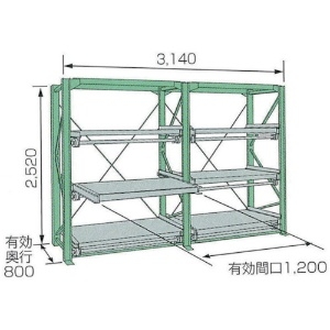 KDS スライドラックSSR30-2512-3HTR SSR30-2512-3HTR