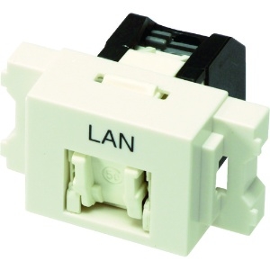 Cat5e RJ45モジュラージャック+JISプレート用アダプタセット VOL-5OCBZL-WHL