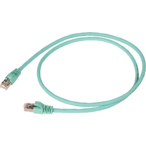 コーニング Cat6A STPパッチコード10m 青緑 VOL-6ASFL-L10-TL