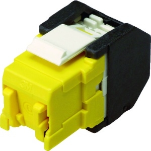 Cat6 RJ45モジュラージャック ツールレスタイプ 黄 VOL-OCK6-U-Y