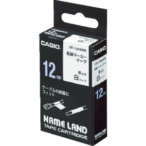 カシオ ネームランド用配線マーカーテープ12mm XR-12HMWE