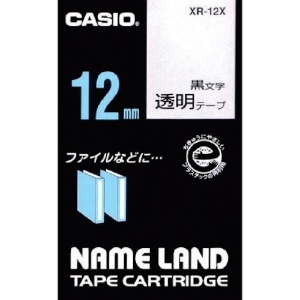 カシオ ネームランド用テープカートリッジ 粘着タイプ 12mm XR-12X