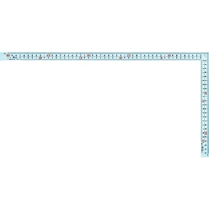 シンワ 曲尺 広ピタ 50cm 表裏同目 8段目盛 JIS 10036