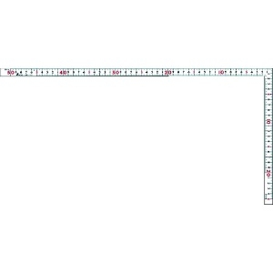 シンワ 曲尺_ホワイト名作30cm表裏同目 11100