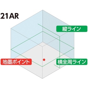 シンワ レーザーロボ LEXIA 21ARグリーン レーザーロボ LEXIA 21ARグリーン 70862 画像3