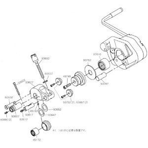 RIDGID ヘックススクリュー 3/8-16×1 1/4 F/915 46745