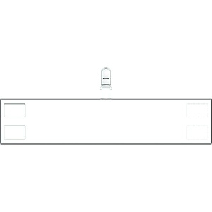 ユニット 腕章 クリップタイプ(白) 848-66A