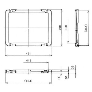 YAZAKI ポリテナーPT-142128用ロック付き蓋 イエロー ポリテナーPT-142128用ロック付き蓋 イエロー PT-28L 画像2