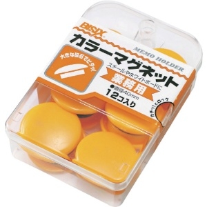 ミツヤ カラーマグネット#40黄12個 M20362 3Pk入り BX3-50-YL_set