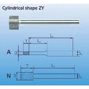 PFERD CBNインターナルバー 3mm軸 120 刃径2.0mm BZY-A2.0-119310