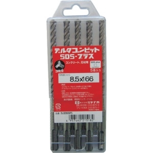 ミヤナガ デルタゴンビットSDSプラス 5本入りパック ネジタイプ Φ10.5×166mm DLSDS105P5