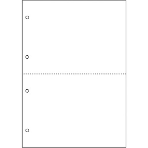 ヒサゴ プリンタ帳票A4白紙2面4穴 プリンタ帳票A4白紙2面4穴 FSC2003 画像2
