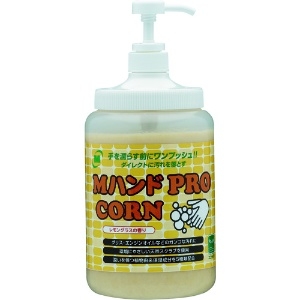 ミドリ安全 ハンドクリーナー Mハンド PRO/CORN 1.4KGポンプ付ボトル入り MHAND-PRO/CORN-1.4KG