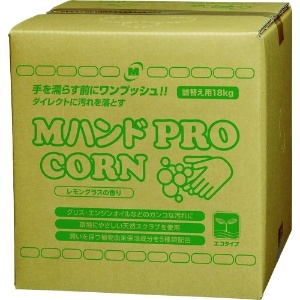 ミドリ安全 ハンドクリーナー Mハンド PRO/CORN 18KG詰替え用BIB容器 MHAND-PRO/CORN-18KG