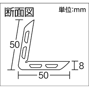 光 アングル型ゴム50×50×330mm アングル型ゴム50×50×330mm NRL-330 画像2