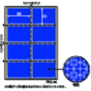 ヒサゴ 目隠しラベルはがき用A4・8面 目隠しラベルはがき用A4・8面 OP2403 画像2