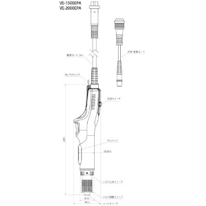 ベッセル 電動ドライバー 静電気対策モデル VE‐1500EPA 電動ドライバー 静電気対策モデル VE‐1500EPA VE-1500EPA 画像2