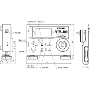 ベッセル トルクメーター VTM‐100 トルクメーター VTM‐100 VTM-100 画像2