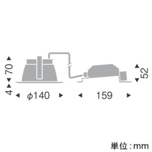 遠藤照明 LEDベースダウンライト 一般型 高気密SB形 700TYPE FHT24W・白熱球80〜60W相当 埋込穴φ125mm 拡散配光 調光調色 昼光色〜電球色 鏡面コーン・白枠 LEDベースダウンライト 一般型 高気密SB形 700TYPE FHT24W・白熱球80〜60W相当 埋込穴φ125mm 拡散配光 調光調色 昼光色〜電球色 鏡面コーン・白枠 EFD8958W 画像2