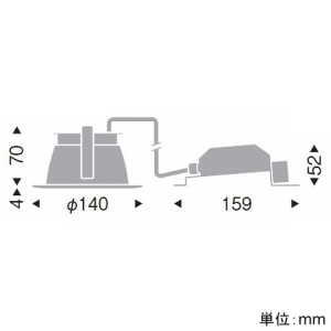 遠藤照明 LEDベースダウンライト 一般型 高気密SB形 700TYPE FHT24W・白熱球80〜60W相当 埋込穴φ125mm 拡散配光 調光 温白色 鏡面コーン LEDベースダウンライト 一般型 高気密SB形 700TYPE FHT24W・白熱球80〜60W相当 埋込穴φ125mm 拡散配光 調光 温白色 鏡面コーン EFD9008W 画像2