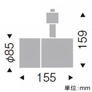 遠藤照明 LEDグレアレススポットライト ロングフード プラグタイプ 2400TYPE CDM-T70W相当 中角配光 非調光 温白色 演色Ra96 LEDグレアレススポットライト ロングフード プラグタイプ 2400TYPE CDM-T70W相当 中角配光 非調光 温白色 演色Ra96 ERS4990WA 画像2