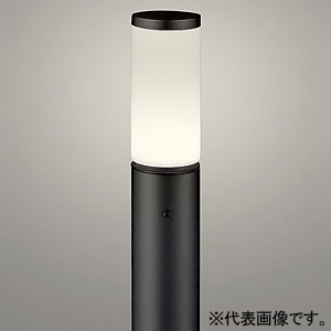 オーデリック LEDガーデンポールライト 防雨型 高演色LED 地上高700mm 白熱灯器具60W相当 LED電球ミニクリプトン形 口金E17 昼白色 ねじ込式 コード付属なし 黒色 OG254659NR