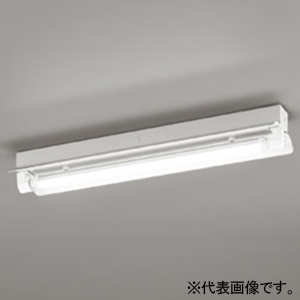 オーデリック LEDベースライト ≪LED-TUBE≫ 高演色LED 直付型 20形 反射笠付 1灯用 1050lmタイプ FL20W相当 LEDランプ型 片側給電・片側配線タイプ 昼光色 非調光タイプ XL551535RA