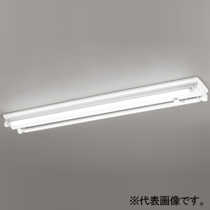 LEDベースライト ≪LED-TUBE≫ 高演色LED 直付型 40形 逆富士型 人感センサー付 2灯用 2100lmタイプ FL40W×2灯相当  LEDランプ型 片側給電・片側配線タイプ 昼白色 非調光タイプ XL551646RB