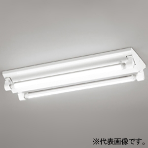 LEDベースライト ≪LED-TUBE≫ 高演色LED 直付型 20形 逆富士型 2灯用 幅広タイプ 1050lmタイプ FL20W×2灯相当  LEDランプ型 片側給電・片側配線タイプ 電球色 非調光タイプ XL551652RE