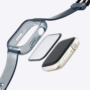 ELECOM Apple Watch45mm用ソフトバンパーバンド一体型 Apple Watch45mm用ソフトバンパーバンド一体型 AW-21ABBUBKC 画像3