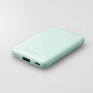 ELECOM 薄型コンパクトモバイルバッテリー DE-C37-5000GN