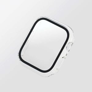 ELECOM Apple Watch45mm用フルカバーケース プレミアムガラス AW-21AFCGCR