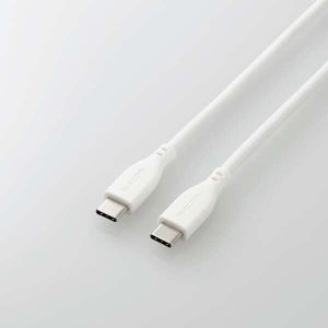 ELECOM ナメラカUSB Type-Cケーブル(非認証品、C-C) MPA-CCSS20WH