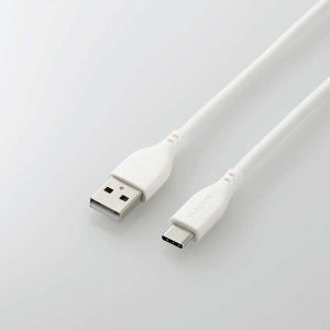 ELECOM ナメラカUSB Type-Cケーブル(非認証品、A-C) MPA-ACSS10WH