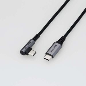 ELECOM USB2.0ケーブル(認証品、C-C、L型コネクタ) USB2.0ケーブル(認証品、C-C、L型コネクタ) MPA-CCL03NBK