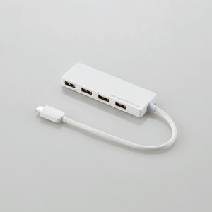 ELECOM USB Type-C接続4ポートUSB2.0ハブ U2HC-A429BWH