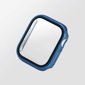 ELECOM Apple Watch45mm用フルカバーケース プレミアムガラス セラミックコート AW-21AFCGCNV