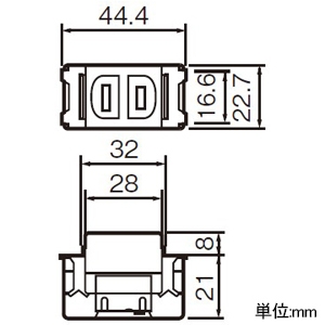 パナソニック シングル埋込接地コンセント 15A・125V 送り端子なし(接地送り端子あり)ブラック シングル埋込接地コンセント 15A・125V 送り端子なし(接地送り端子あり)ブラック WN1101B 画像2