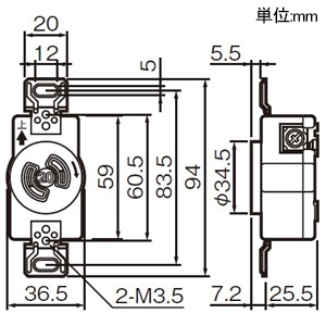 パナソニック 【受注生産品】機器用2P・20A引掛埋込コンセント 黒 【受注生産品】機器用2P・20A引掛埋込コンセント 黒 WCF52220BK 画像2