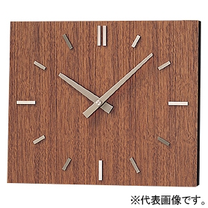 パナソニック 壁掛型子時計 屋内用 角型 250×300mm ウォールナット縦木目 TC1613