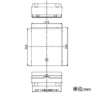 パナソニック 燃料電池・ガス発電リニューアルボックス 《スマートコスモ》 BHRタイプ 引込開閉器用スペース付 露出・半埋込両用形 燃料電池・ガス発電リニューアルボックス 《スマートコスモ》 BHRタイプ 引込開閉器用スペース付 露出・半埋込両用形 BHR325WG 画像2