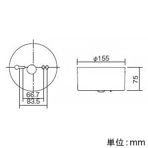 遠藤照明 LED非常用照明器具 直付型 低天井用(〜3m) 自己点検機能付 昼白色 ホワイト LED非常用照明器具 直付型 低天井用(〜3m) 自己点検機能付 昼白色 ホワイト EHM33012WB 画像3