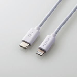 ELECOM USB C-Lightningケーブル/スタンダード/1.0m/ホワイト MPA-CL10WH